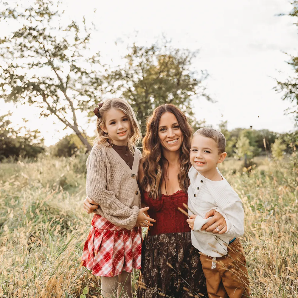 Dr. Danielle Pierson, chiropractor in Ankeny, IA, with her children