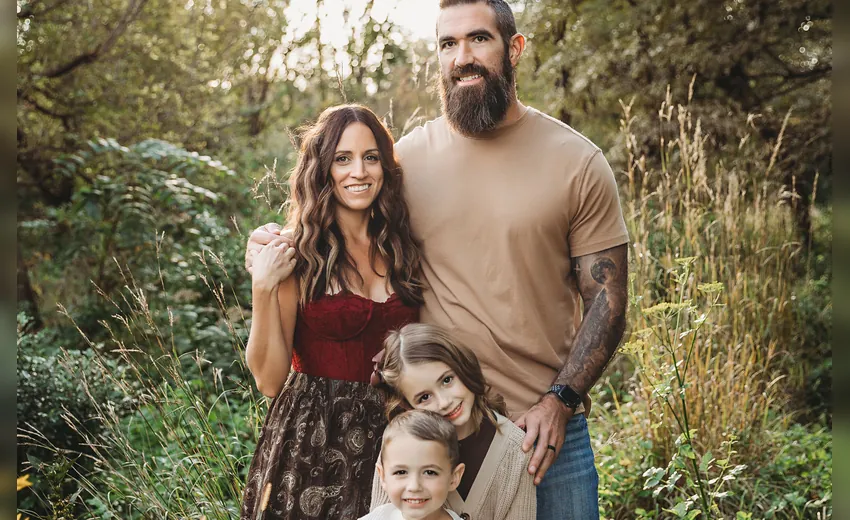 Dr. Danielle Pierson and her family, Family Wellness Chiropractic in Ankeny, IA